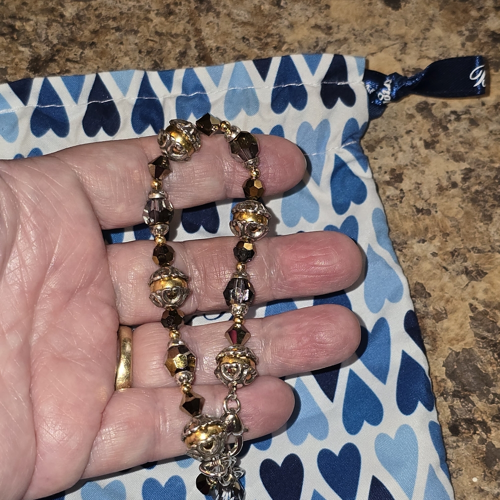 Brighton Gold and Silver Beaded Bracelet - Picture 8 of 14